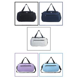 Sac fourre-tout de sport unisexe en nylon léger, imperméable et durable, grande capacité, avec logo personnalisé, fermeture éclair, sangle réglable et poignée rembourrée - Product Image 5