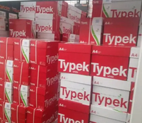 Papier de copie Typek de qualité industrielle A4 80GSM une feuille de papier de copie de bureau