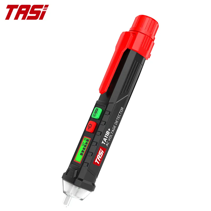 TASI TA11B+ Caneta Detector de Tensão AC 1000V testador sem contato NCV caneta de alarme de luz testador