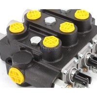 Vanne de commande hydraulique industrielle RD5300NPT-3OT à 3 bobines, 3/4 NPT, 100 L/min, fournie par le fabricant