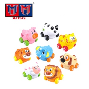<span class=keywords><strong>Voiture</strong></span> jouet en plastique à <span class=keywords><strong>friction</strong></span> animal pour enfant et bébé, série de voitures à inertie avec forme de dessin animé, 8 pièces, meilleure vente - Product Image 6