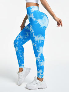 नई टाई डाई लेगिंग सहज बट स्क्रैच लेगिंग बूटी टाई डाई सॉफ्ट टाइट्स महिलाएं महिलाओं के लिए योग पैंट को धक्का दे रही हैं - Product Image 3