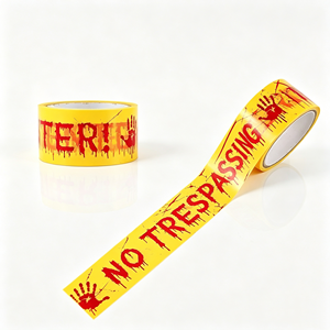 Nastro di Avvertimento per Decorazioni di Halloween a Tema Scena del Crimine Spaventosa, Nastro di Cautela Rosso <span class=keywords><strong>e</strong></span> Bianco per Casa Stregata <span class=keywords><strong>e</strong></span> Ornamenti Esterni - Product Image 3
