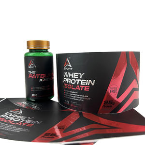 Hot Selling Luxus Spot UV Markenname Wasserdichtes Rechteck Etikett Hersteller für Vitamin Nahrungs ergänzungs mittel Etikett - Product Image 4