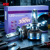 Ampoule de phare LED H4 H7 super lumineuse 12V 160W 4500LM par paire, feux de brouillard de voiture, feux de route avec ventilateur de refroidissement à tube en cuivre