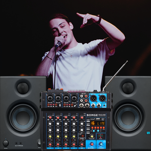 Demao-<span class=keywords><strong>Mezclador</strong></span> de audio estéreo mini USB PARA KARAOKE profesional, amplificador de potencia de <span class=keywords><strong>DJ</strong></span> para streaming, <span class=keywords><strong>YouTube</strong></span> de audio de depuración, 2017 - Product Image 6