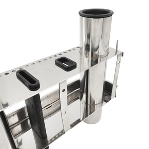 Soporte para Cañas de Pescar de Acero Inoxidable, Soporte Doble para Cañas de Barco - Product Image 4