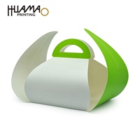 Boîte d'expédition en carton écologique et recyclable, aspect délicat, lamination mate, designs personnalisables pour boulangerie et restaurant