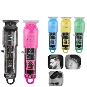 Afeitadora Eléctrica para Hombre 2025, Recortadora de Pelo Transparente con Pantalla de Energía, Material Plástico, Dropshipping - Product Image 1