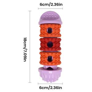 ZMaker Nuevo Dispensador de Golosinas Ecológico para Perros, Juguete Masticable para Limpieza Dental, Resistente a Mordidas, de Goma, Alimentador Lento Interactivo - Product Image 3