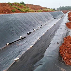 Nouveau matériel <span class=keywords><strong>prix</strong></span> d'usine géomembrane PEHD Linerr pour lagune/réservoir/couvertures flottantes industrielles en Australie/Indonésie - Product Image 2