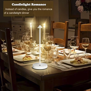 Dreifarbige dimmbare LED-Touch-Licht USB Wiederauf ladbare Nacht lampe Umgebungs beleuchtung für Esszimmer Bar Party Dekor und Geschenke - Product Image 5