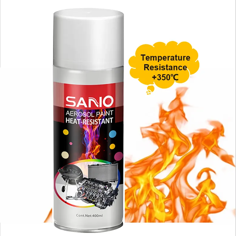 Peinture en aérosol 400ml SANVO peinture en aérosol résistante aux hautes températures pour équipement moteur électrique