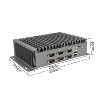 Ordinateur industriel sans ventilateur Dual LAN Mini PC I7 4500U I5 4200U I3 4030U RS485/232 COM Win10/11 Système Linux PC intégré