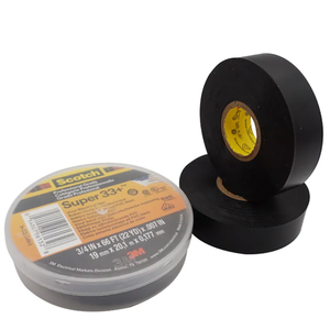 Ruban <span class=keywords><strong>électrique</strong></span> en vinyle PVC <span class=keywords><strong>noir</strong></span> Scotchs Super 33 Plus - Product Image 4