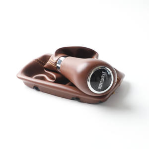 Perilla de cambio de marchas de cuero con cubierta antipolvo para coches Mercedes Benz, diseño ergonómico - Product Image 4