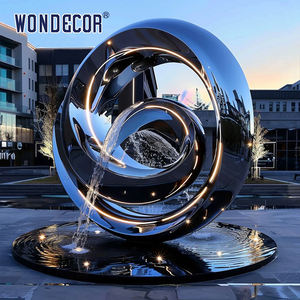 <span class=keywords><strong>Merveilles</strong></span> vente chaude conception personnalisée taille réaliste abstrait géométrique polyèdre super-héros atterrissage Sculpture en acier inoxydable - Product Image 4