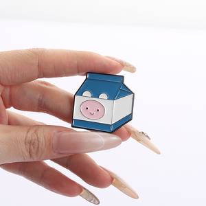 Sming Pins Schattig Avontuur Animatie Emaille Pinnen Cartoon Melk Ijs Pizza Food Broches Metalen Revers Badges Sieraden Cadeau - Product Image 2