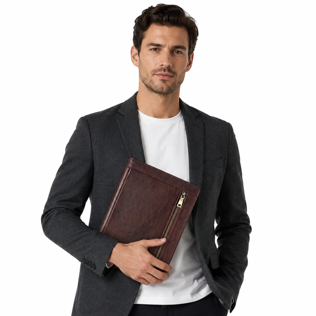 New Vintage Genuine Leather Durable Premium Pad Sleeve 11 Inch Tablet Protective Pouch