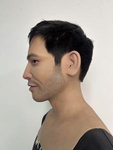 Masque en silicone réaliste avec cheveux, doux, élastique et confortable, <span class=keywords><strong>pour</strong></span> homme, idéal <span class=keywords><strong>pour</strong></span> le <span class=keywords><strong>maquillage</strong></span>, les accessoires de performance et les couvre-chefs. - Product Image 4