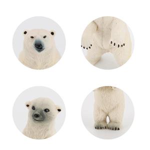 Modèle d'ours polaire arctique réaliste Xinhen, modèle de simulation transfrontalier, ours jeune solide et debout, grand et blanc, Océan - Product Image 4