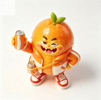 Figurine de collection personnalisée en PVC et ABS, ours en chocolat, style dessin animé, statue d'art, fabriquée en Chine, OEM sur mesure pour marque, vente en gros