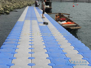 Ponton dock flottant cubes en plastique modulaires jetty bridge dock jet ski manière de marche - Product Image 3