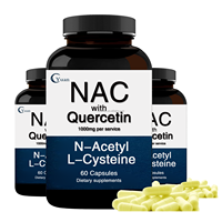 Vente chaude N-Acétylcystéine avec Quercétine Double Force Soutien pour la santé immunitaire du foie Détoxification et Anti-âge Capsules