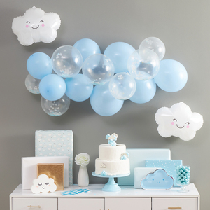 Conjunto de Decoração para Festa de Revelação de Gênero Menino ou Menina com Arco de Balões em Látex Azul e Rosa, Kit de Guirlanda de Balões para Chá de Bebê - Product Image 3