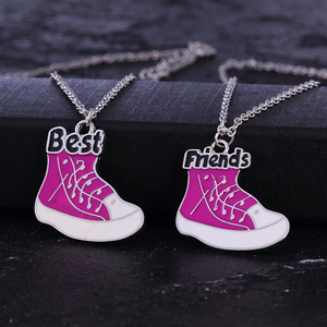 Collier pendentif en alliage de zinc Cœur d'amour et tasse à café pour femmes et couples - Bijoux tendance pour anniversaire - Product Image 3
