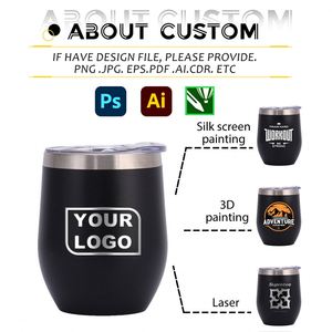 Fournisseur d'usine – Nouvelle tasse à café/vin isotherme à double paroi en forme d'œuf avec logo personnalisé, OEM/ODM, avec couvercle, 12 oz - Product Image 2