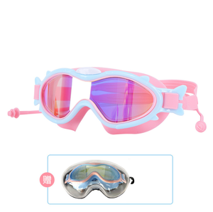 Lunettes de natation pour enfants grand cadre pas de fuite Anti-buée étanche Macaron couleur lunettes de natation logo personnalisé lunettes de natation - Product Image 5