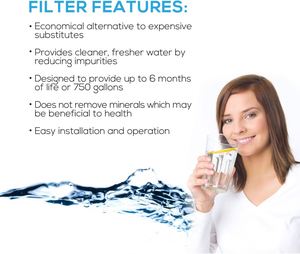 Z024 Replacement Water Filter for <b>Refrigerators</b> Household Use 6 Months Filter Life - Product Image 3