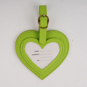 Suitcase Candy Luggage <b>Tags</b>, Custom Logo Pu Leather Heart Baggage Luggage <b>Tags</b>/ - Product Image 5