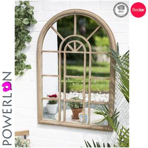 Barato <span class=keywords><strong>Vintage</strong></span> Jardín de hierro <span class=keywords><strong>ventana</strong></span> espejos con la belleza Natural de reflexión espejos de la habitación - Product Image 2