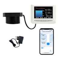 EPTTECH Tuya WiFi LCD affichage indicateur d'alarme ultrasons 15m filaire détecteur eau réservoir à distance moniteur capteur de niveau de liquide vérification