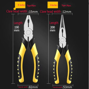 Pince <span class=keywords><strong>à</strong></span> <span class=keywords><strong>fil</strong></span> <span class=keywords><strong>de</strong></span> 8 pouces <span class=keywords><strong>de</strong></span> qualité DIY, Pince <span class=keywords><strong>à</strong></span> bec effilé <span class=keywords><strong>de</strong></span> 6 pouces, Pince coupante diagonale pour travaux électriques domestiques, Poignée en plastique <span class=keywords><strong>à</strong></span> prise souple, en fonte, Vente en gros - Product Image 6