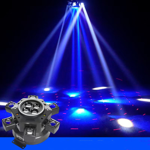 Sáu cánh tay <span class=keywords><strong>Mini</strong></span> Di chuyển Bee Eye LED Tia <span class=keywords><strong>Laser</strong></span> Ánh sáng chùm màu xanh lá cây màu đỏ và RGBW phát ra màu sắc cho Disco bên sân khấu DJ sàn nhảy - Product Image 3