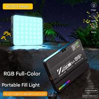 Lumière d'appoint LED M18RGB pleine couleur sur clip pour téléphone, 2000 mAh, lumière vidéo RGB rechargeable, éclairage portable pour photographie et selfies