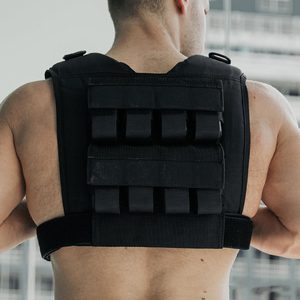 Gilet lesté en cuir de 35 lb pour hommes, idéal pour l'entraînement de force en salle de sport (vente en gros) - Product Image 6
