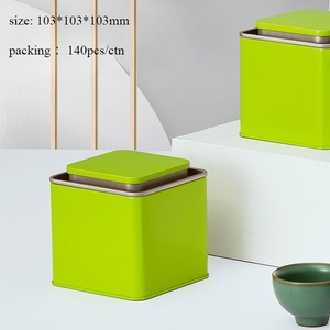 Boîte en métal carrée en grains <span class=keywords><strong>de</strong></span> café en gros accepter logo personnalisé pour l'emballage du thé - Product Image 6