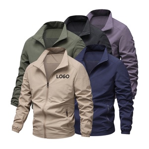 Logo personalizzato autunno Nylon abbigliamento da lavoro escursionismo traspirante antivento impermeabile esterno Softshell <span class=keywords><strong>senza</strong></span> <span class=keywords><strong>cappuccio</strong></span> giacche da <span class=keywords><strong>uomo</strong></span> - Product Image 1