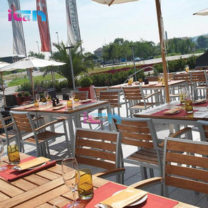American Standard <span class=keywords><strong>Paris</strong></span> Bistro teca madera jardín Patio exterior silla apilable - Product Image 2