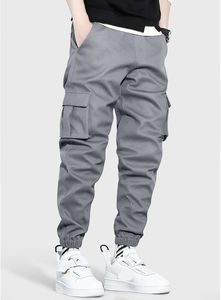 Pantalones <span class=keywords><strong>Cargo</strong></span> Casuales para <span class=keywords><strong>Hombre</strong></span> HOTake, Cintura Media, Elásticos, con Cordón Ajustable, Pantalones de Senderismo con Múltiples Bolsillos, 100% Poliéster - Product Image 4
