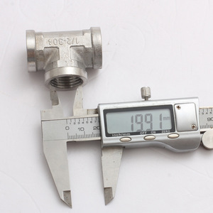 ข้อต่อทีสเตนเลสสตีลขนาด 1/2 นิ้ว เกลียวใน สำหรับอุปกรณ์ประปา - Product Image 2