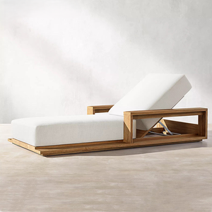 كرسي استلقاء خارجي عالي الجودة لحمام السباحة قابل للتعديل، أثاث خارجي للفنادق والشواطئ، صنع في تركيا - Product Image 4