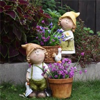 Pot bunga besar kreatif, Rumah & taman luar ruangan halaman balkon desain sederhana Modern untuk berkebun dan sukulen