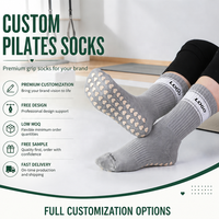 Chaussettes de Pilates antidérapantes personnalisables de qualité supérieure pour femmes, à faible MOQ, idéales pour le yoga et la barre, pour le sport