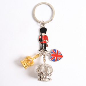 Londres métal porte-clés <span class=keywords><strong>voyage</strong></span> Souvenir cadeau porte-clés Royaume-Uni Big Ben cabine téléphonique Bus couronne Union Jack pièces britanniques breloques porte-clés - Product Image 5