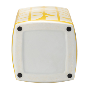 Vaso decorativo quadrato in ceramica con coperchio per casa, soggiorno, camera da letto, ufficio, sala da pranzo - Product Image 5